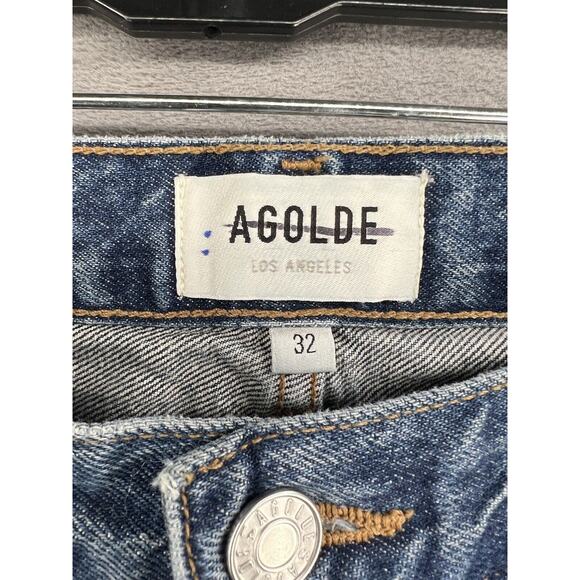 Agolde FUSION JEAN IN AMBITION Size 32 Low Rise Loose Straight Extended Hem - Picture 8 of 12